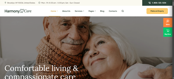 Care Home Website with Virtual Tour