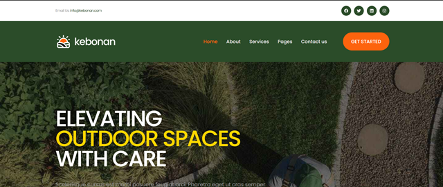 Gardening Services Website